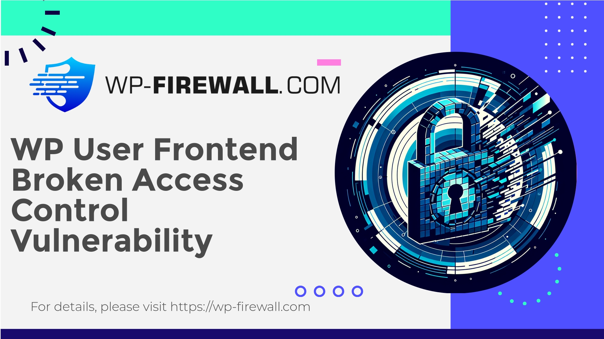 WP User Frontend Vulnerability CVE-2026-2233