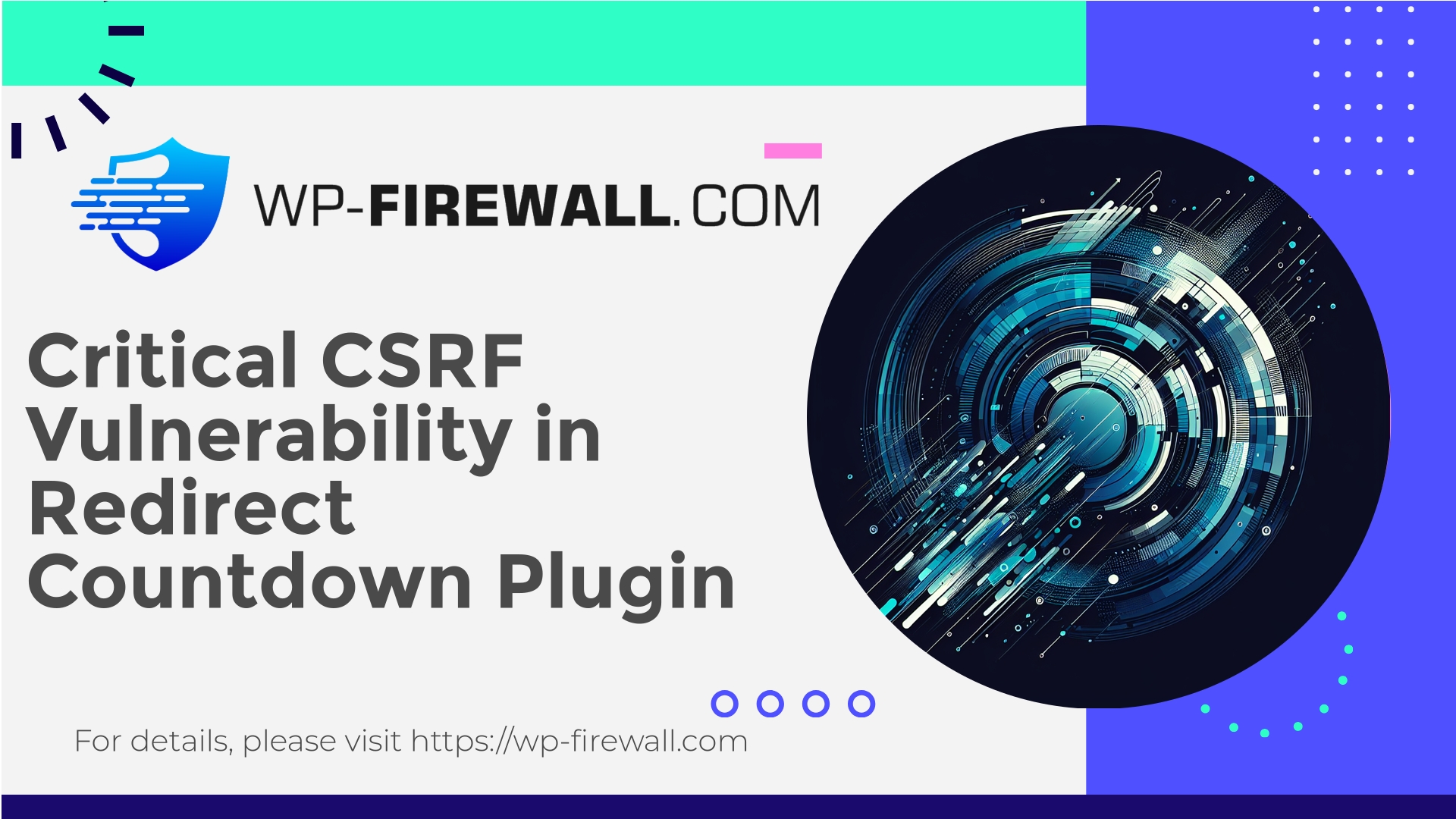 WordPress Redirect Countdown Plugin Vulnerability