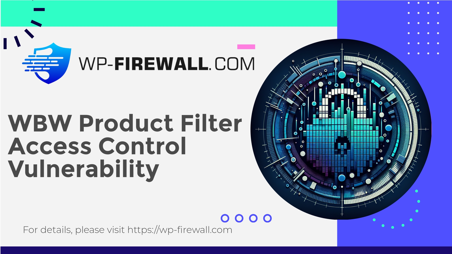 WordPress Product Filter by WBW Plugin Vulnerability