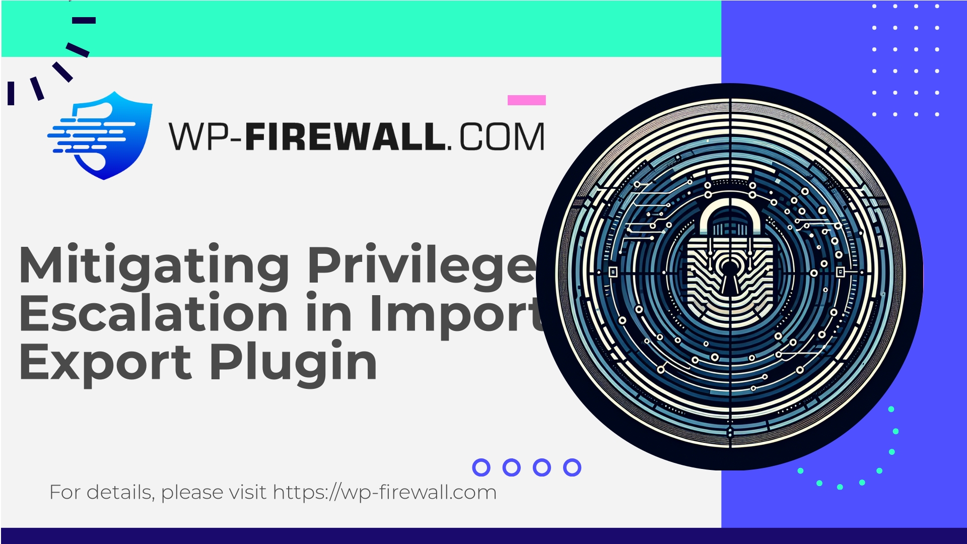 Import and export users and customers Plugin Vulnerability