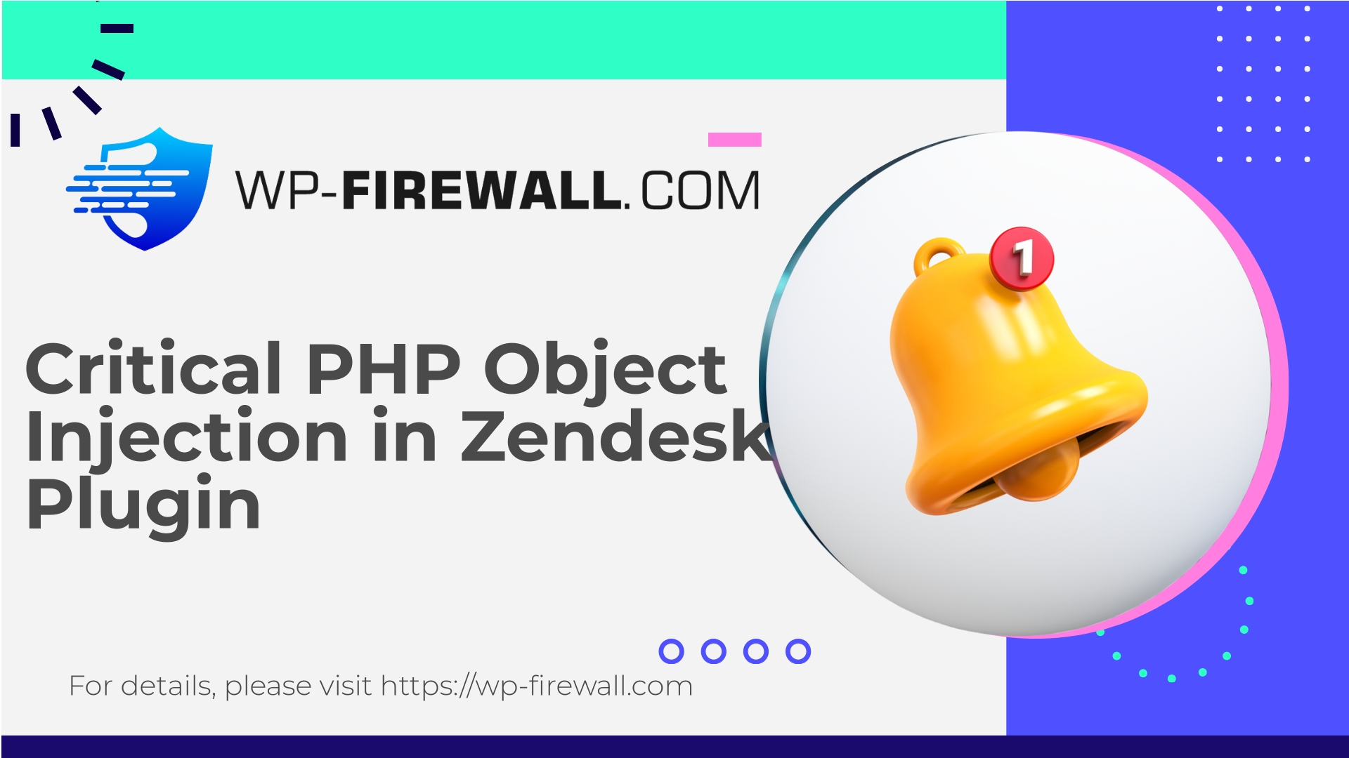 WP Zendesk PHP Object Injection Vulnerability