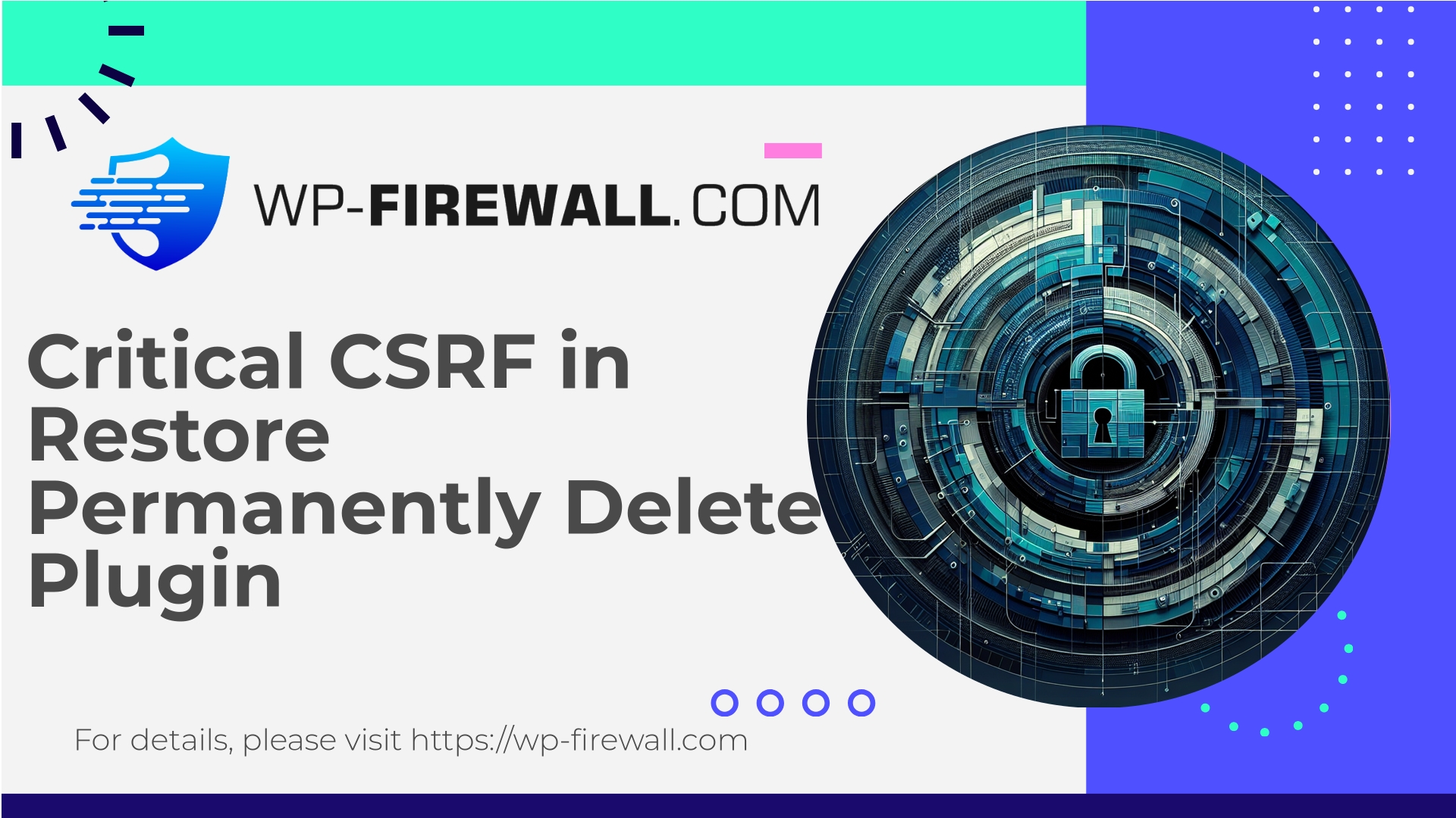 Restore Permanently delete Post or Page Data Vulnerability