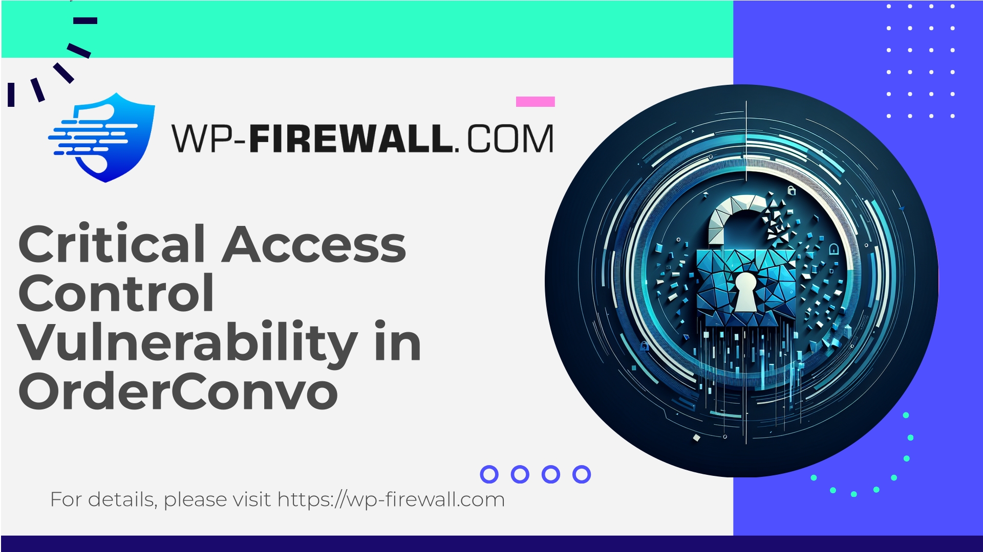 OrderConvo Vulnerability